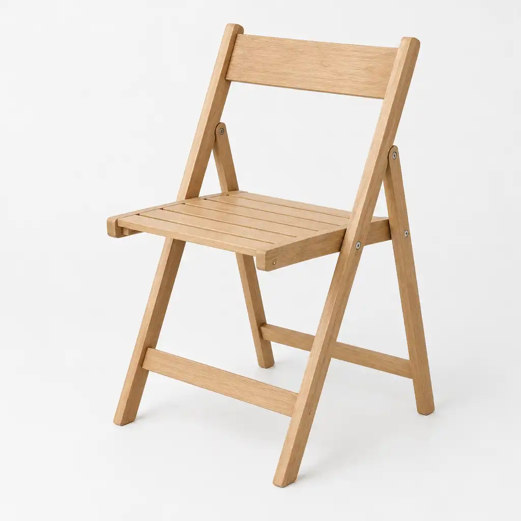 Krzesło składane Madera z naturalnego drewna